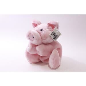 1978, Animal Express, Pig, Hand Puppet, Plush, Soft Toy, Vintage ~ 260107-WH 885